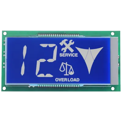 LCD Static Horizontal Blue/White for COPs