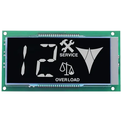 LCD Static Horizontal Black/White for COPs