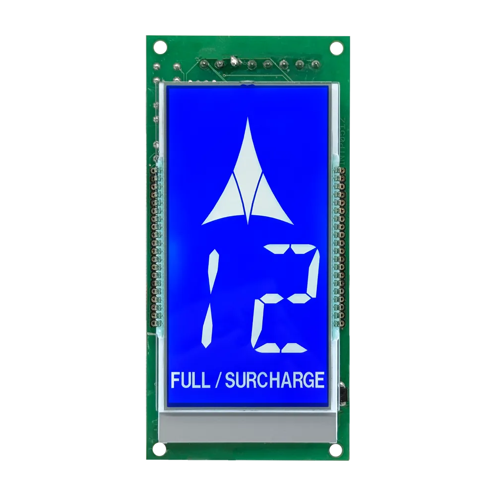 LCD Static Vertical Blue/White for COPs/LOPs